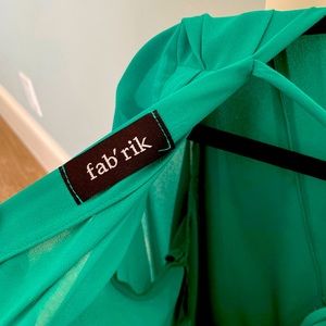 Sexy green side zip top